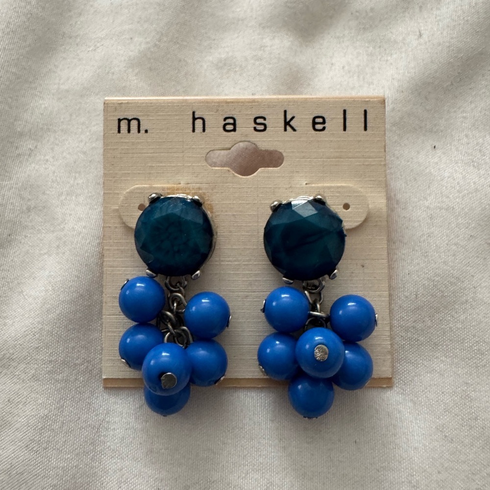M. Haskell Blue Earrings